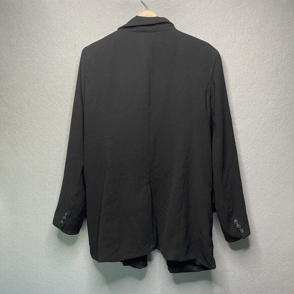 Rachel Zoe Black Blazer Coat XL Womens Workwear Preppy - Picture 6 of 8